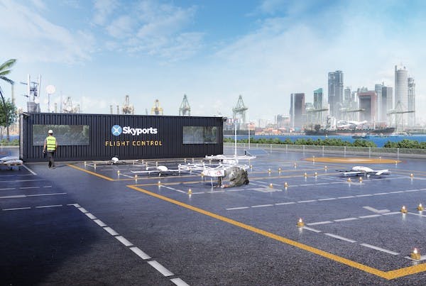 Skyports signs MOU with Jurong Port to develop maritime drone delivery infrastructure