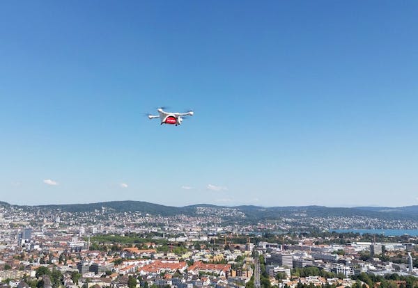  World longest urban drone delivery route connecting hospitals and laboratories in Zurich